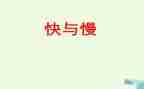 快与慢为主题的作文5篇